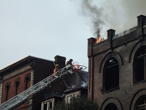 Fire on West Main St. Monongahela PA