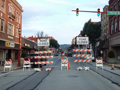 Monongahela Main Street Still Closed