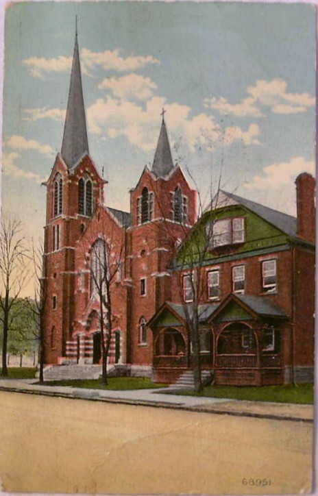 Transfiguration Parish Postcard Dated August 1912, Monongahela PA Transfiguration Parish Postcard Dated August 1912, Monongahela PA